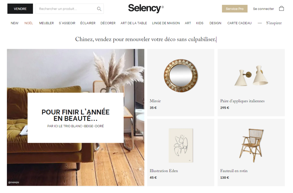 Site web Selency